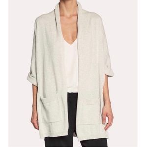 Cashmere Brochu Walker Nordstrom Moro Open Cardigan Sweater size Medium